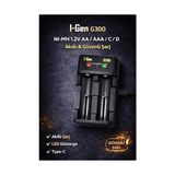 Alkar Store I-Gen Batteries G300 Akıllı Ni-Mh Pil Şarj Cihazı, Type-C Girişli 2 Slot Hızlı Şarj Aleti, Aa / Aaa / C / D Şarjlı Pil Uyumlu - 1 Adet