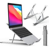 Alkar Store Notebook Standı 2in1 Katlanabilir Taşınabilir Folding Alüminyum Dizüstü Bilgisayar Standı Açısı Ayarlanabilir 7 Kademeli