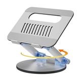Alkar Store Taşınabilir Katlanabilir Folding Alüminyum Dizüstü Bilgisayar Notebook Stand Alüminyum Ayarlanabilir Açı ve Katlanabilir Portatif Rahat Kullanım 11 Inç 17 Inç Laptop Stant | S4 - Gümüş