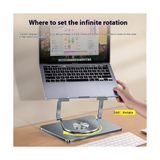 Alkar Store Taşınabilir Katlanabilir Folding Alüminyum Notebook Stand Alüminyum Ayarlanabilir Açı ve Katlanabilir Portatif Rahat Kullanım 11 Inç 17 Inç Dizüstü Bilgisayar ve Laptop Stant | L98C - Gümüş