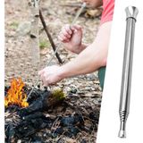 Alkar® Teleskopik Ateş Başlatıcı Outdoor Üfleme Borusu 63 cm - Siyah