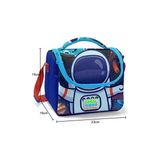 Alkar Ticaret Erkek Çocuk Mavi Astronot Okul ve Piknik Beslenme Çantası - Option-1 - 12M-Krem