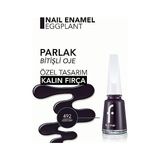 Alkar Ticaret Klasik Parlak Bitişli Yüksek Pigmentli Oje -Nail Enamel- 492 Eggplant New- 8682536036290 - 0 - Siyah