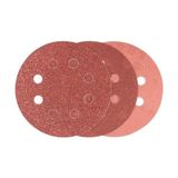 Alkar Ticaret Professional Accessories Eksantirik Zımpara Kağıdı 6'lı Set, 125 mm 60/120/240 Kum 8 Delik - Acı Kahverengi - Option-1