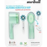 Alkar Ticaret Şarjlı ve Pilli Diş Fırçaları Için Hijyenik Diş Fırçası Koruma Kabı-2'li Yeşil x 2 - Option-1 - (ClearEyelets)Black-RadiantOrchid
