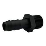 ALKARAMA 20 adet 3/8" Barb x 3/8" NPT Erkek Konektör, Plastik Hortum Barb Bağlantı Elemanı, Adaptör, Endüstriyel Hortum Barb Boru Bağlantı Elemanları Bağlantısı