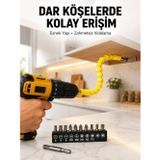 Alkasaz 12’li Akrobat Bits Vidalama Seti Esnek Uç Çok Yönlü Kullanım Yeni Nesil - GGGGGG2186-5868
