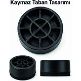 Alkasaz 4 Adet Kaymaz Çamaşır Makinesi Ayak Altlığı