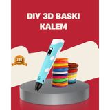 Alkasaz Çocuklar Için Güvenli 3D Yazıcı Kalem