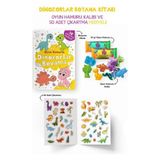 Alkasaz Dinozorlar Boyama Kitabı - Oyun Hamurlu - 3 Yaş +