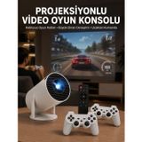 Alkasaz Film Dizi ve Oyun İçin Taşınabilir Kablosuz Mini Projeksiyon Yeni Nesil - GGGGGG6216-9102