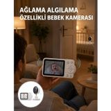 Alkasaz WiFi Gerektirmeyen Dijital Şifrelemeli Bebek Monitörü Yeni Nesil - GGGGGG5233-6788