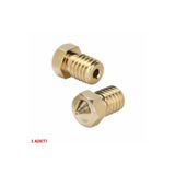 Alkatronik 0.3mm X 1.75mm M6 Prinç Nozzle 3d Yazıcı Printer 1.75mm Filament Uyum Mk8 Cr-10 Cr-10s Ender