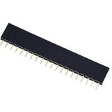 Alkatronik 20 Pin Tek Sıra Dişi Header 180 Derece 1X20 Pin 2.54MM Soket Konnektör Breadboard Pcb Devre Bağlantı