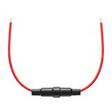Alkatronik 240mm Kablolu 5x20mm Cam Sigorta Kutusu, 10A 250V, Kırmızı/Siyah