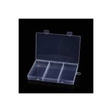 Alkatronik 3 Bölmeli Şeffaf Plastik Organizer Kutu 17.5x11x2cm Elektronik Komponent Vida Direnç Saklama Kutusu