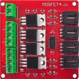 Alkatronik 4 Kanal Mosfet Sürücü Modül Pwm Hız Kontrol Motor Selenoid Valf Anahtar Led Lamba Dimmer