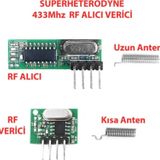 Alkatronik 433MHZ Rf Alıcı Verici RX470C + WL102 + Antenler 20 - 200 Metre