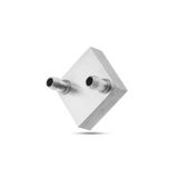 Alkatronik 4x4cm Sıvı Su Aluminyum Soğutucu Blok 90 Derece Cpu Gpu Anakart Oyun Konsolu Lazer Kafa Soğutma Radyatör