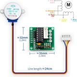 Alkatronik 5v Step Motor 28byj-48 Ve Uln2003a Sürücü Kartı