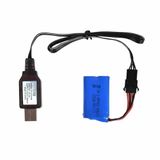 Alkatronik 7.4V 4 Pin Lityum Pil USB Şarj Kablosu, JST SM-4P Soket, Siyah 7.4V 4 Pin Lityum Pil Şarj Jst Sm-4p