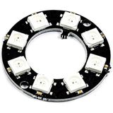 Alkatronik 8 Bit Neopixel Halka Ring WS2812B 5050 Rgb LED Modül 5050 Adreslenebilir Lamba Kart Full