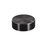 Alkatronik Alüminyum Pot Başlığı 30mm 6mm Tırtıklı Mil Siyah Metal Rotary Enkoder Potansiyometre Ses Kontrol