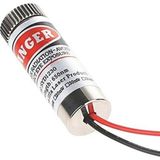 Alkatronik Çizgi Lazer Modül Kırmızı 650NM 3-5V 5mw 650NM Pointer Lens ile Odak Ayarlı 12MM Ç