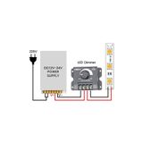 Alkatronik Dc 12V 24V 30A LED Sürücü Dimmer 360W 720W Voltaj Ayarlı Ampul