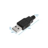 Alkatronik Kutulu Usb Type A Erkek Soket Usb 2.0 4 Pin Plastik Kapak Dıy Tip Elektronik Cihaz Usb