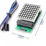 Alkatronik Max7219 Nokta Led Matris Modül Dot Matrix 5v Ortak Katot 8x8 64 Nokta Led Ekran Saat