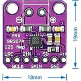 Alkatronik MAX98357 I2S 5V 3W Ses Yükseltici Amfi Class D Dijital Ses Müzik