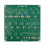 Alkatronik RF Demo Kit, Smith Chart PCB, RF Devre Filtre Test Eğitim Analiz Kartı, SWR Empedans Uyumu Attenuator, Yeşil, 10x10cm