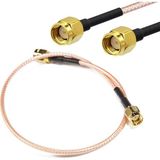 Alkatronik RG316 20CM Rp Sma Erkek (Dişi/dişi) Kablo Rf Uzatma Kablosu Altın Kaplama Soket 0-6ghz Wi-Fi Anten