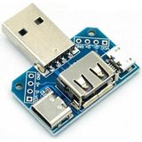 Alkatronik USB To Type C Micro USB Erkek Dişi USB Port Konnektör Şarj Soket