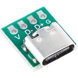 Alkatronik USB Type C 4 Pin Dıp Çevirici Pcb USB Dip Adaptör Kart