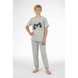 Alkın Kids 8-13 Yaş Erkek Çocuk Oyun Konsolu Baskılı %100 Pamuklu Kısa Kollu Pijama Takımı - Fıstık Yeşili - 8 - 9 Yaş