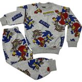 Alkın Kids Erkek Çocuk Iki Iplik Şardonlu Sonic Desenli Eşofman Takımı - 2 Yaş - Gri