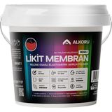 Alkoru 1 kg Kırmızı Likit Membran Renkli Reçine Esaslı Sıvı Su Yalıtım Malzemesi