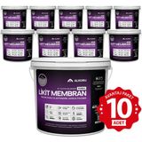 Alkoru 10 Adet 13 kg Gri Kumlu Likit Membran Renkli Reçine Esaslı Sıvı Su Yalıtım Malzemesi Avantaj Paket