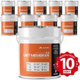 Alkoru 10 Adet 15 kg Zer Sıvı Zift Likit Membran Kauçuk ve Elyaf Katkılı Sıvı Su Yalıtım Malzemesi Avantaj Paket