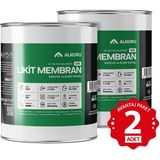 ALKORU 2 Adet 5 KG Lite Likit Membran Kauçuk ve Elyaf Katkılı Sıvı Su Yalıtım Malzemesi Avantaj Paket