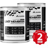 Alkoru 2 Adet 5 kg Oto Zift Likit Membran Kauçuk ve Elyaf Katkılı Sıvı Su Yalıtım Malzemesi Avantaj Paket