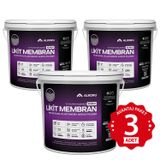 Alkoru 3 Adet 13 kg Gri Kumlu Likit Membran Renkli Reçine Esaslı Sıvı Su Yalıtım Malzemesi Avantaj Paket