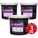 Alkoru 3 Adet 13 kg Kırmızı Kumlu Likit Membran Renkli Reçine Esaslı Sıvı Su Yalıtım Malzemesi Avantaj Paket