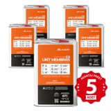 Alkoru 5 Adet 15 kg Zer Sıvı Zift Likit Membran Kauçuk ve Elyaf Katkılı Sıvı Su Yalıtım Malzemesi Avantaj Paket