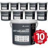 Alkoru Bitüm 1K Likit Membran Kauçuk ve Elyaf Katkılı 10x13 kg Sıvı Su Yalıtım Malzemesi