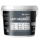 Alkoru Bitüm 1K Likit Membran Kauçuk ve Elyaf Katkılı 5 KG Sıvı Su Yalıtım Malzemesi