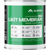Alkoru Lite 1 kg Kauçuk ve Elyaf Katkılı Likit Membran Su Yalıtım Malzemesi Uzun Süreli Koruma