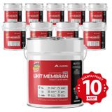 Alkoru Süper Likit Membran Kauçuk ve Elyaf Katkılı 10x15 kg Sıvı Su Yalıtım Malzemesi